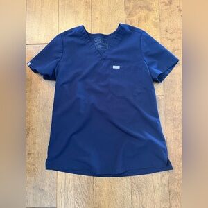 FIGS Catarina One Pocket Navy Small Scrub Top